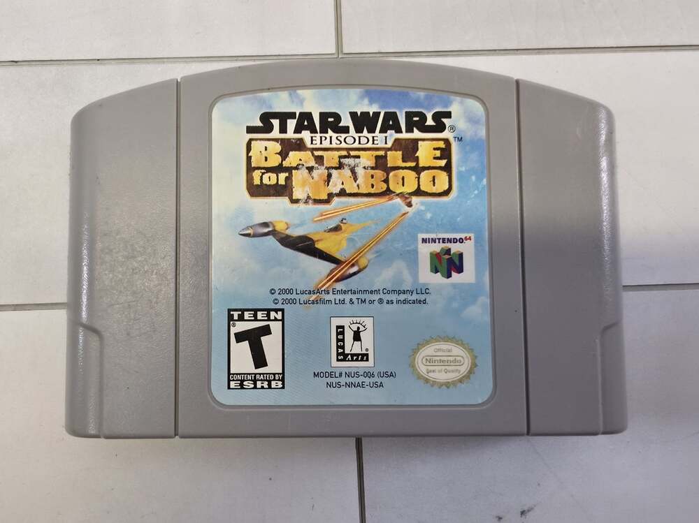 N64 GAME CARTRIDGE NINTENDO 64 STAR WARS EPISODE 1 BATTLE FOR NABOO